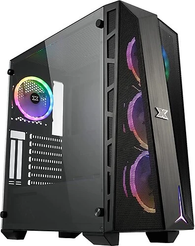 TEŞHİR XİGMATEK EN45853 CYCLOPS M 4 * 12CM FANLI TEMPERED CAMLI X-POWER 650W MESH PANEL GAMİNG OYUNCU KASASI