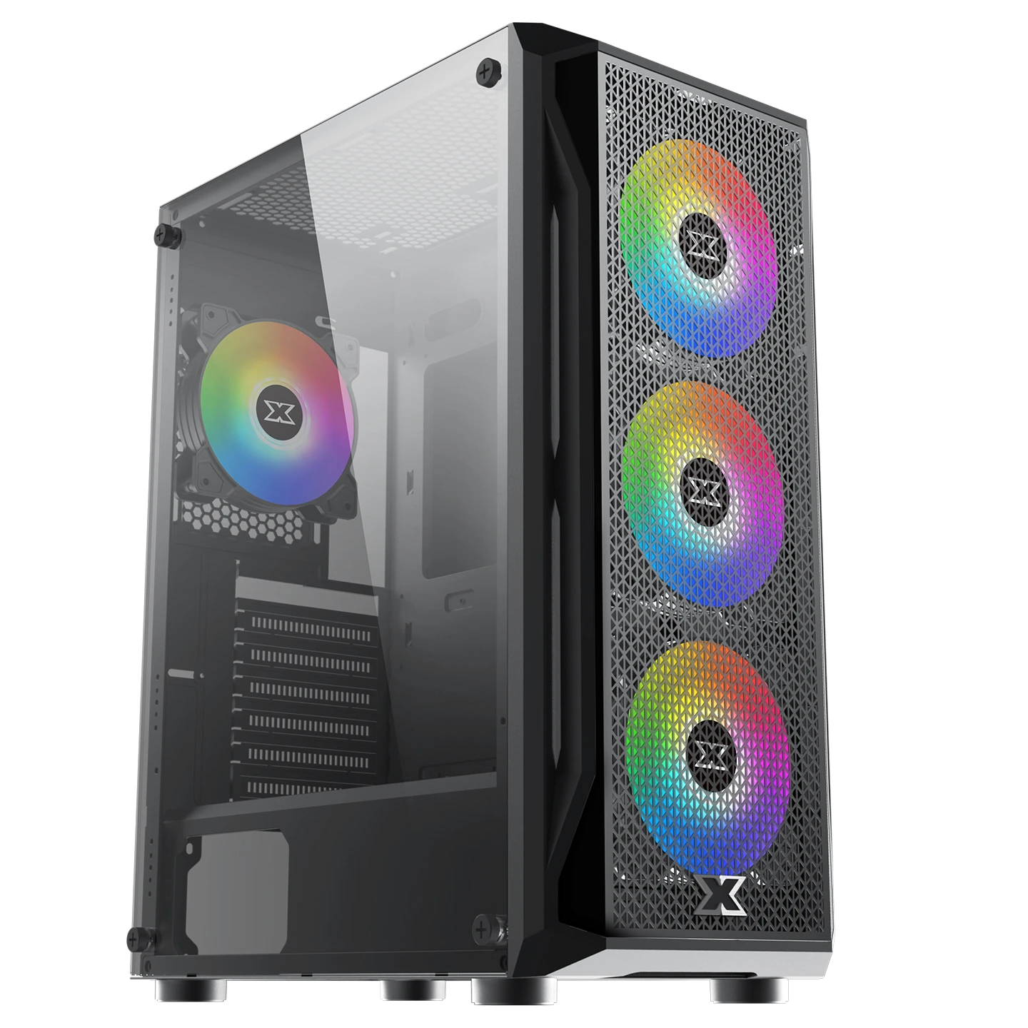 TEŞHİR XİGMATEK EN46201 GAMING M 4*X20C RGB FANLI X-POWER 500W MESH PANEL & TEMPERED CAMLI GAMİNG OYUNCU KASASI 500W GÜÇ KAYNAĞI
