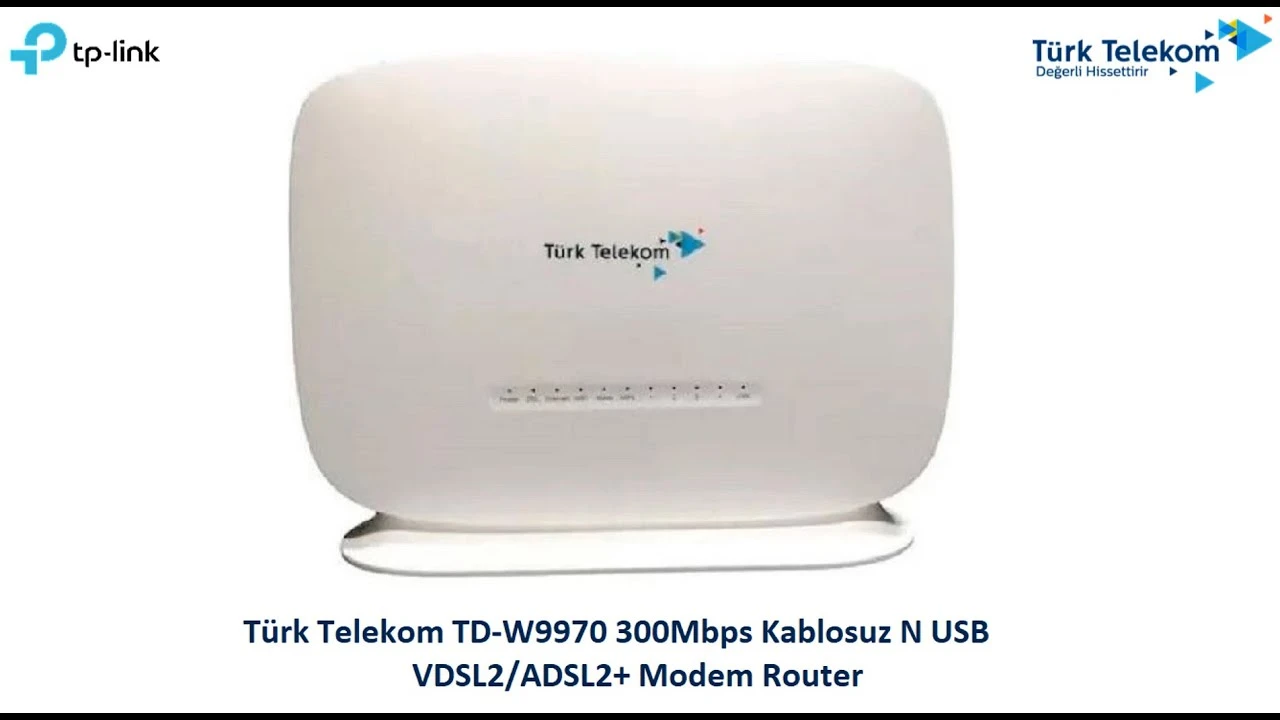 TP-LİNK 11N W9970 TÜRK TELEKOM MODEM