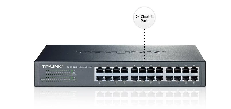 TP-Link TL-SG1024D 24 Port 10/100/1000 Mbps Gigabit Switch