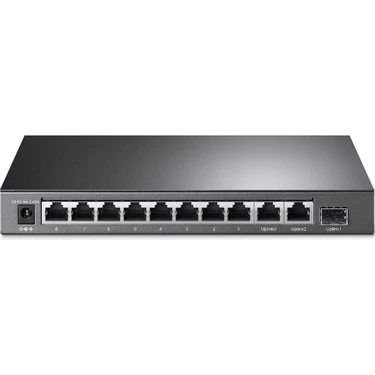 TP-LINK TL-SL1311MP 8 PORT 10/100 + 2 PORT GIGABIT +1 PORT SFP YONETILEMEZ POE SWITCH