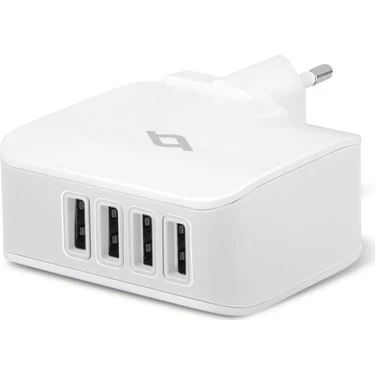 TTEC 2SC02B QUATTRO 4 USB SEYAHAT ŞARJ CİHAZI BEYAZ