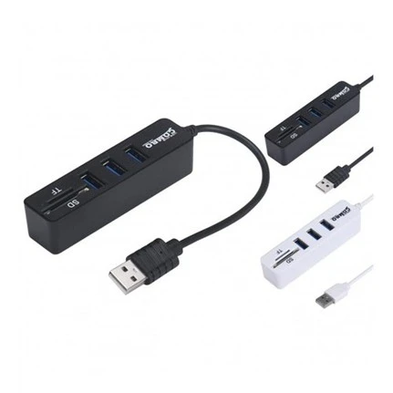 USB 2.0 COMBO HUB 3 PORT USB ÇOKLAYICI + 2 PORT KART OKUYUCU