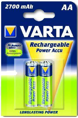 VARTA FOTO ŞARJLI KALEM PİL 2 Lİ 2700MAH 5706-2