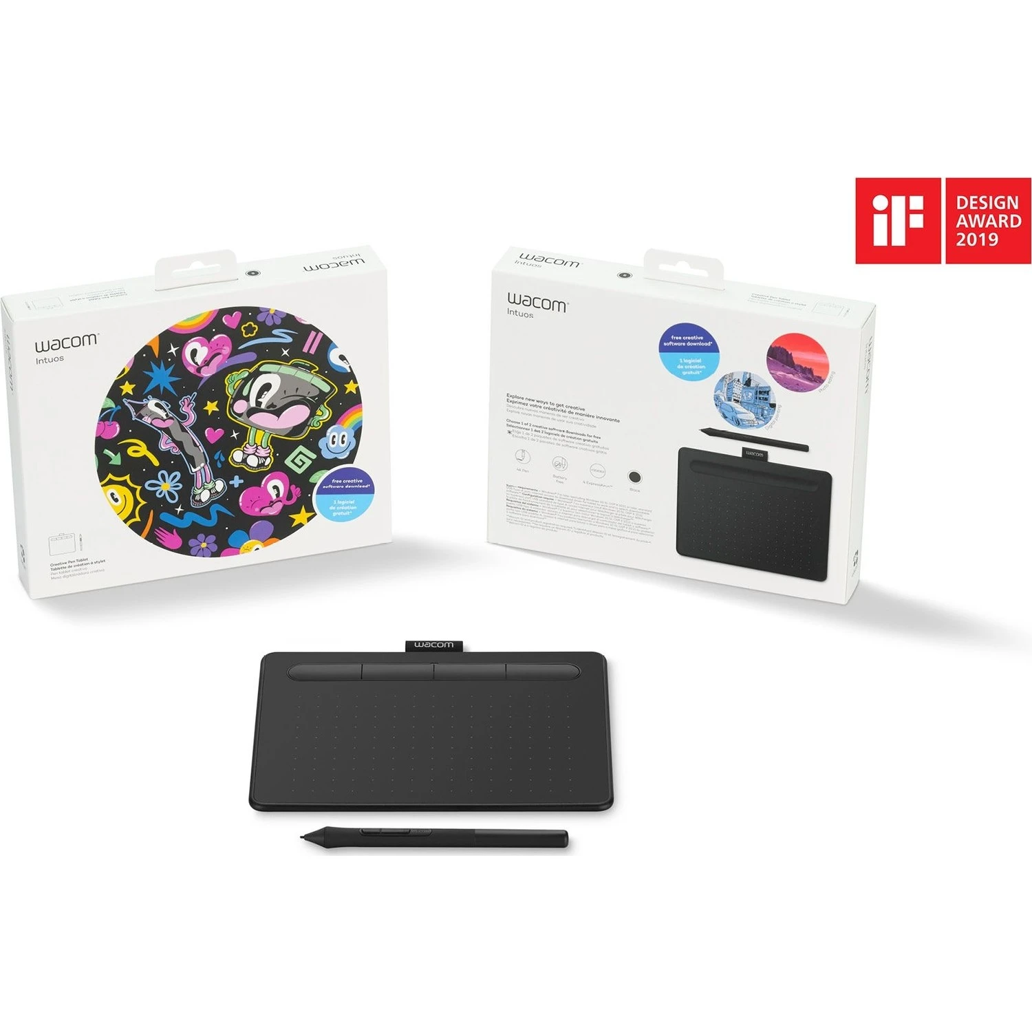WACOM INTUOS SMALL CTL-4100K-N TABLET Win/Mac/Android Uyumlu + Corel Yazılım Hediyelidir