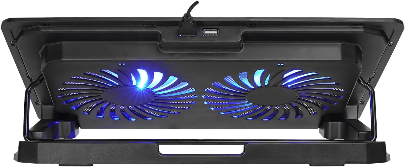 ADDİSON AD-S1 WAFT MAVİ LED IŞIKLI 2 FANLI 2 USB DC 5V 125*125*20MM NOTEBOOK SOĞUTUCU STAND