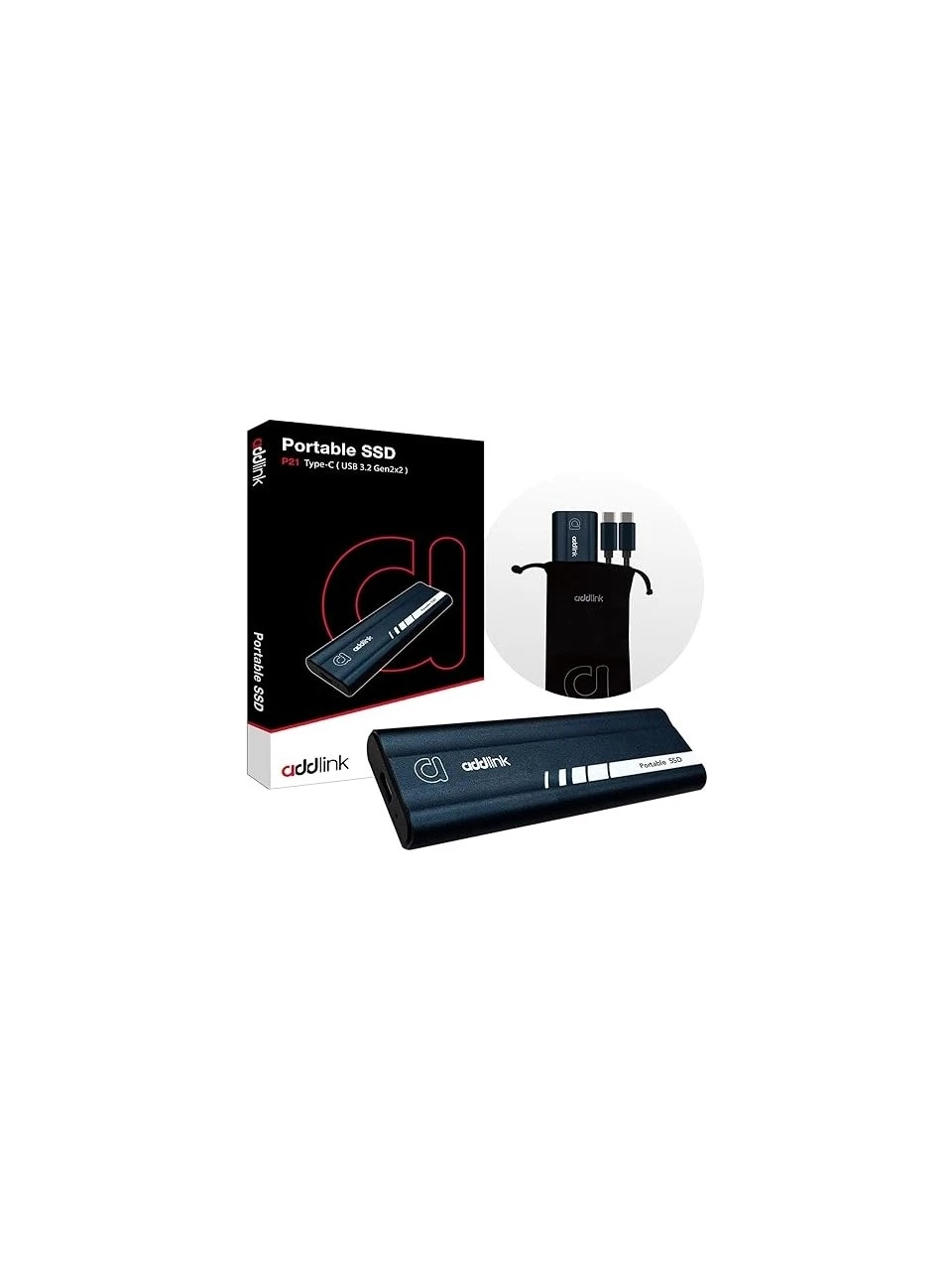Addlink P21 AD2TBP21B2K USB 3.2 2 TB Taşınabilir SSD