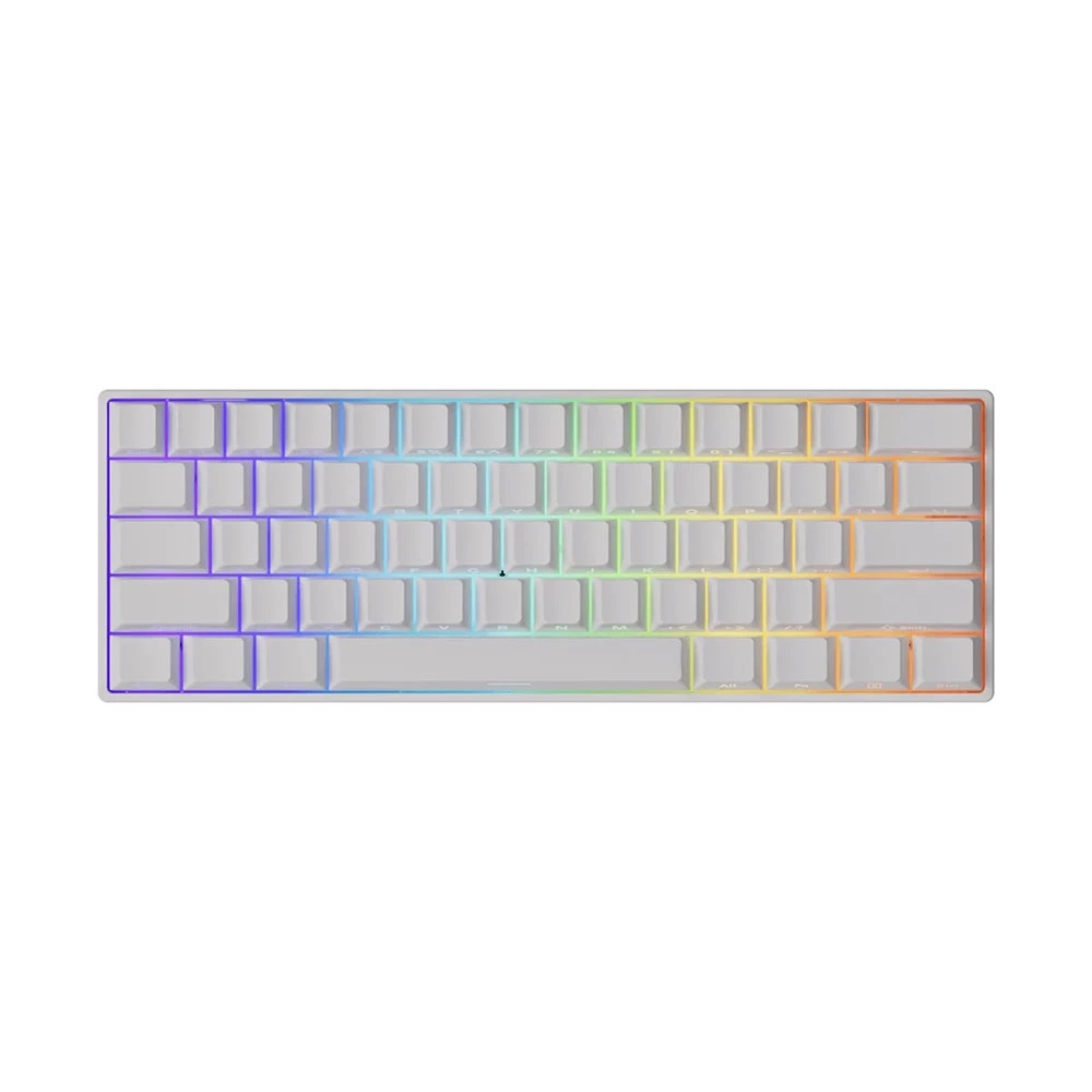 AKKO MONSGEEK FUN60 Pro Shine-Through White Hall Effect Manyetik Switch 8K Hz ARGB Kablosuz Hotswap Mekanik Gaming Klavye