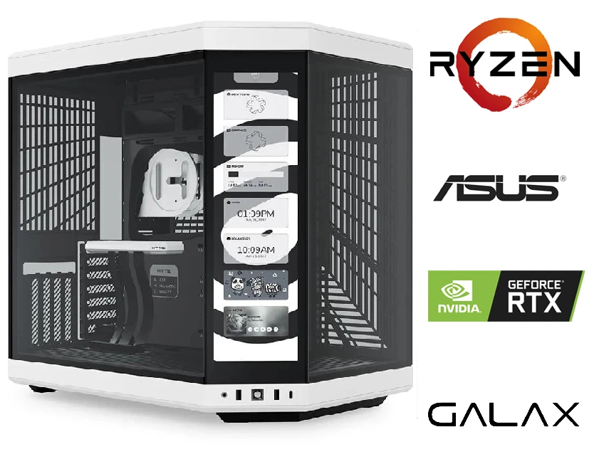 AMD RYZEN 7 9800X3D+32GB RAM+2TB M2+RTX 5080+SIVI SOĞUTMALI OYUNCU BİLGİSAYARI BEYAZ