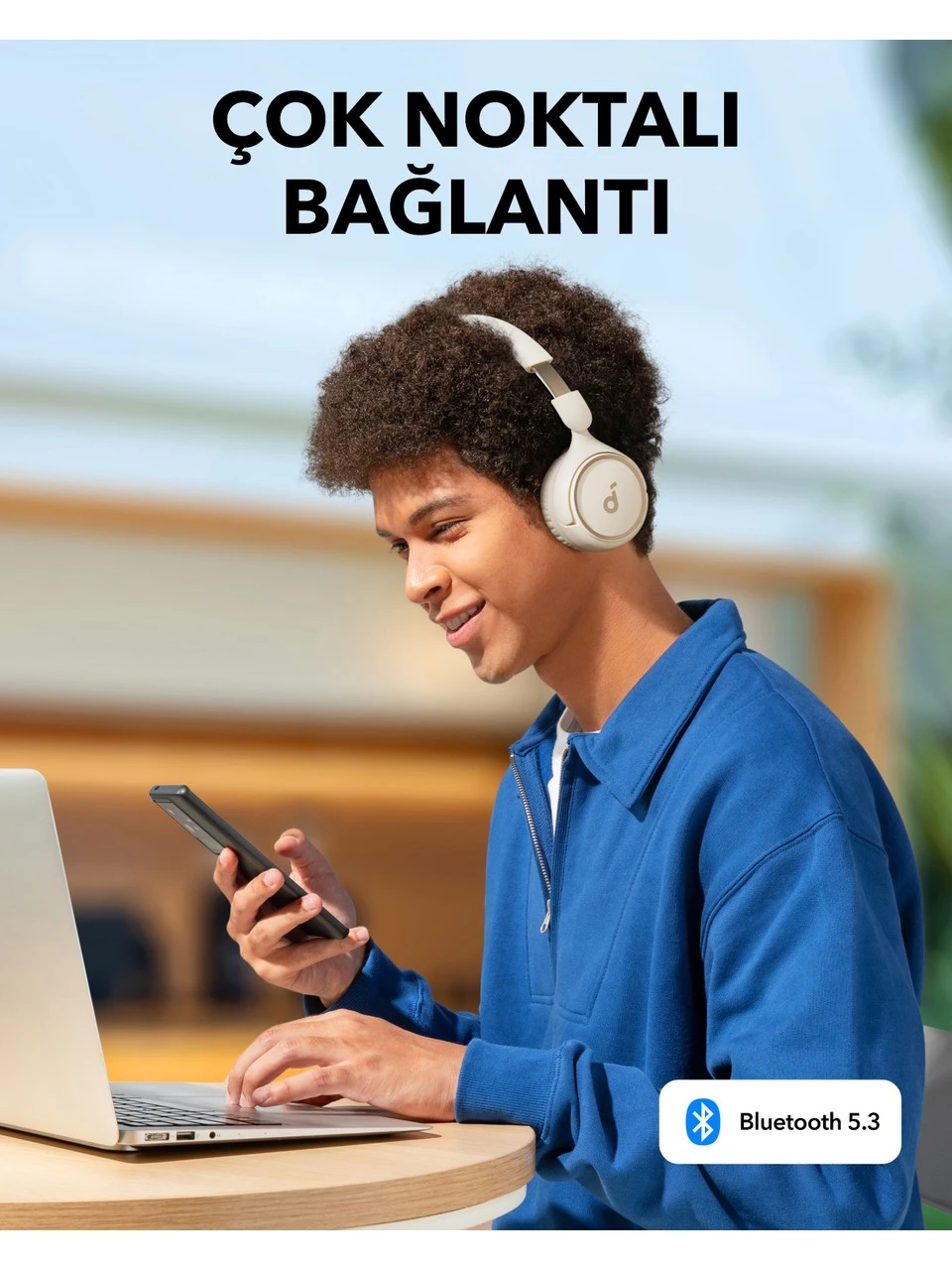 Anker SoundCore H30i Beyaz Kulak Üstü Bluetooth Kulaklık