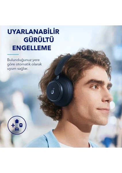 Anker SoundCore Space Q45 Siyah Kulak Üstü Bluetooth Kulaklık