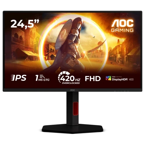 AOC 25G4KUR 24.5" 0.3 ms Full HD Pivot IPS 400 Hz Oyuncu Monitörü