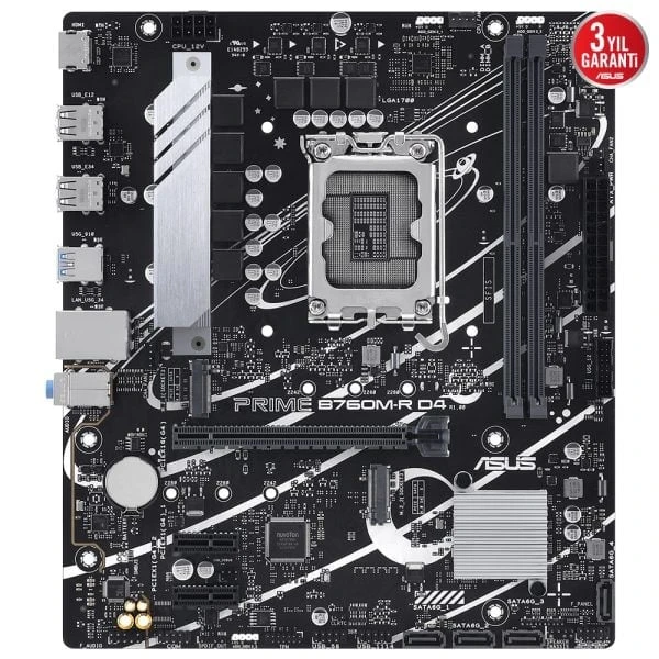 Asus Prime B760M-R D4 Intel LGA1700 DDR4 Micro ATX Anakart