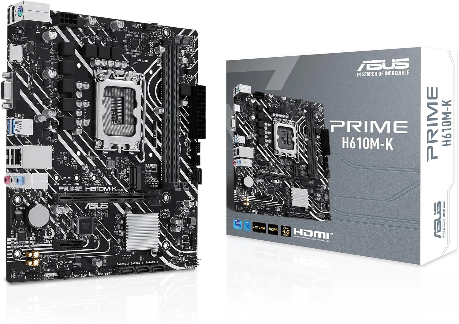 Asus Prime H610M-K ARGB Intel LGA1700 DDR5 Micro ATX Anakart
