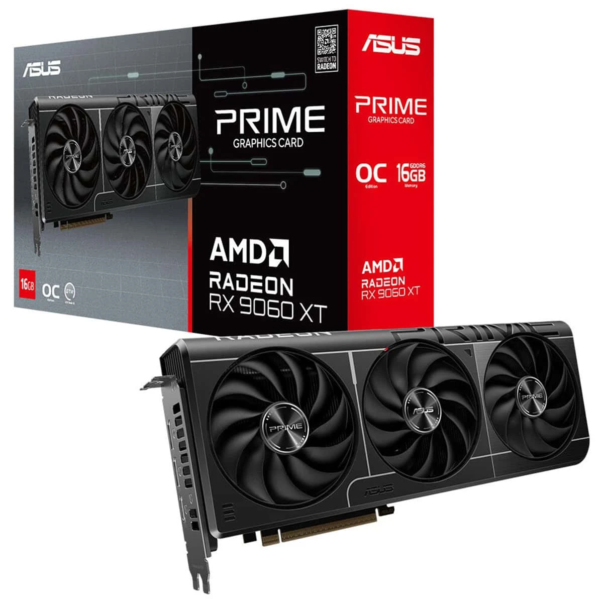 ASUS PRIME Radeon RX 9060 XT OC 16GB GDDR6 128 Bit Ekran Kartı