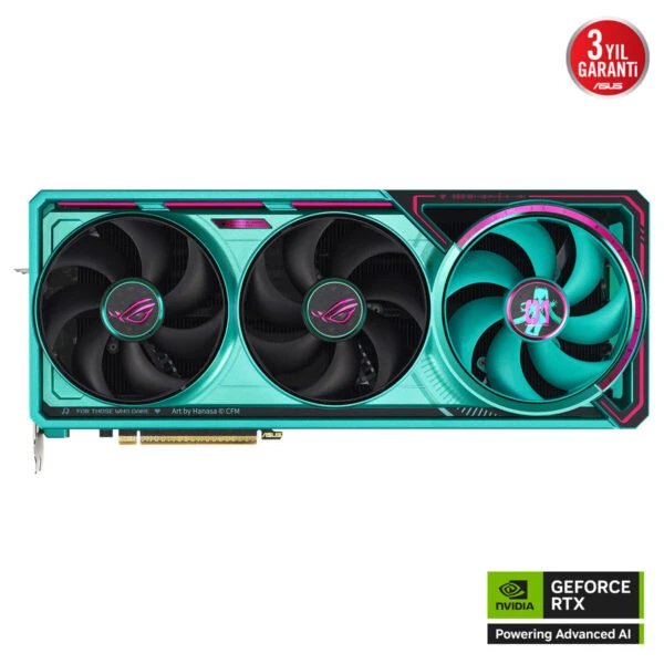 Asus RTX 5080 ROG Astral OC Hatsune Miku Edition ROG-ASTRAL-RTX5080-O16G-HATSUNE-MIKU-EDITION 256 Bit GDDR7 16 GB Ekran Kartı
