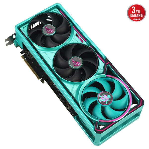 Asus RTX 5080 ROG Astral OC Hatsune Miku Edition ROG-ASTRAL-RTX5080-O16G-HATSUNE-MIKU-EDITION 256 Bit GDDR7 16 GB Ekran Kartı