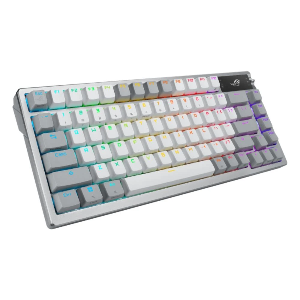 ASUS ROG AZOTH ROG NX SNOW SWITCH RGB KABLOSUZ TÜRKÇE MEKANİK BEYAZ GAMİNG KLAVYE