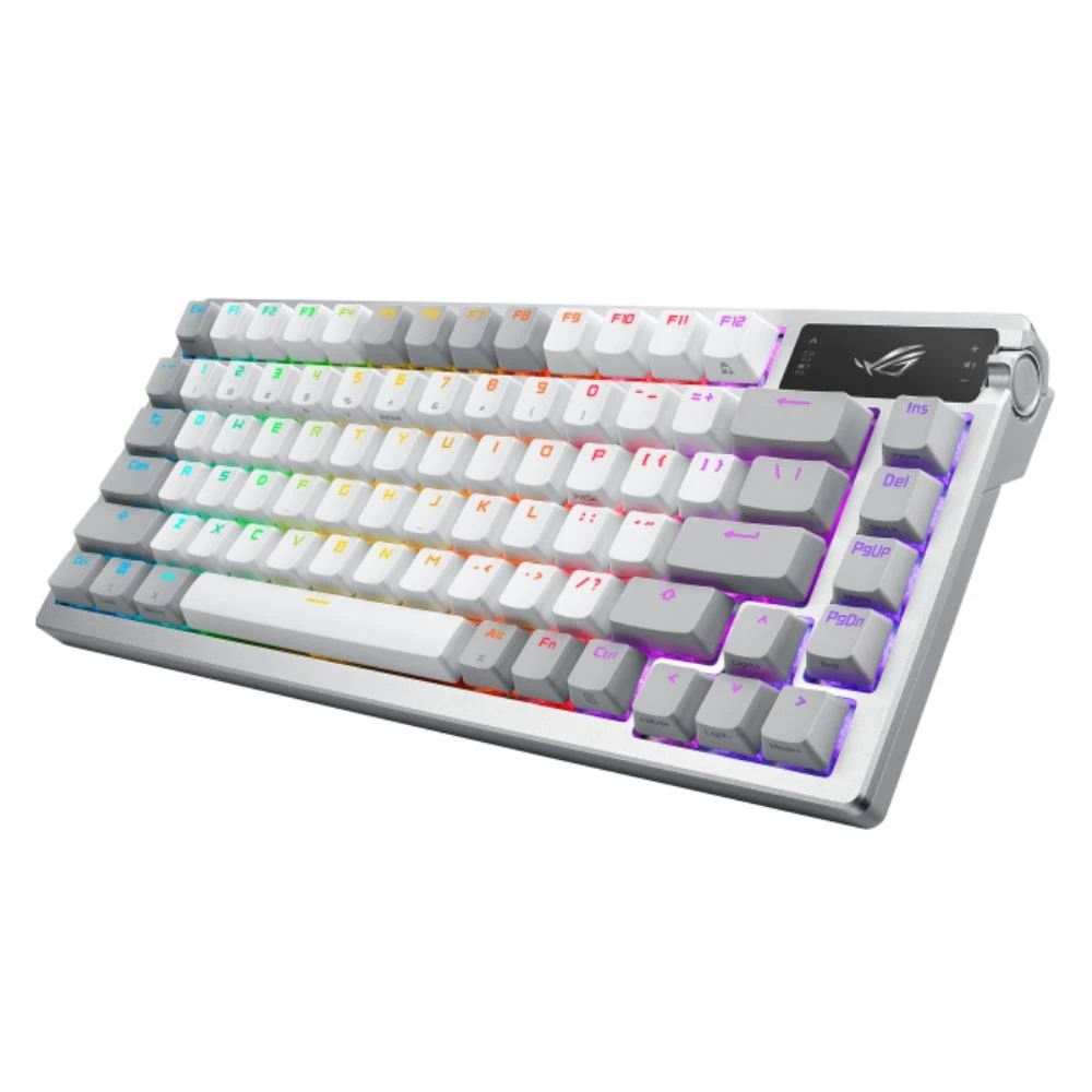 ASUS ROG AZOTH ROG NX SNOW SWITCH RGB KABLOSUZ TÜRKÇE MEKANİK BEYAZ GAMİNG KLAVYE