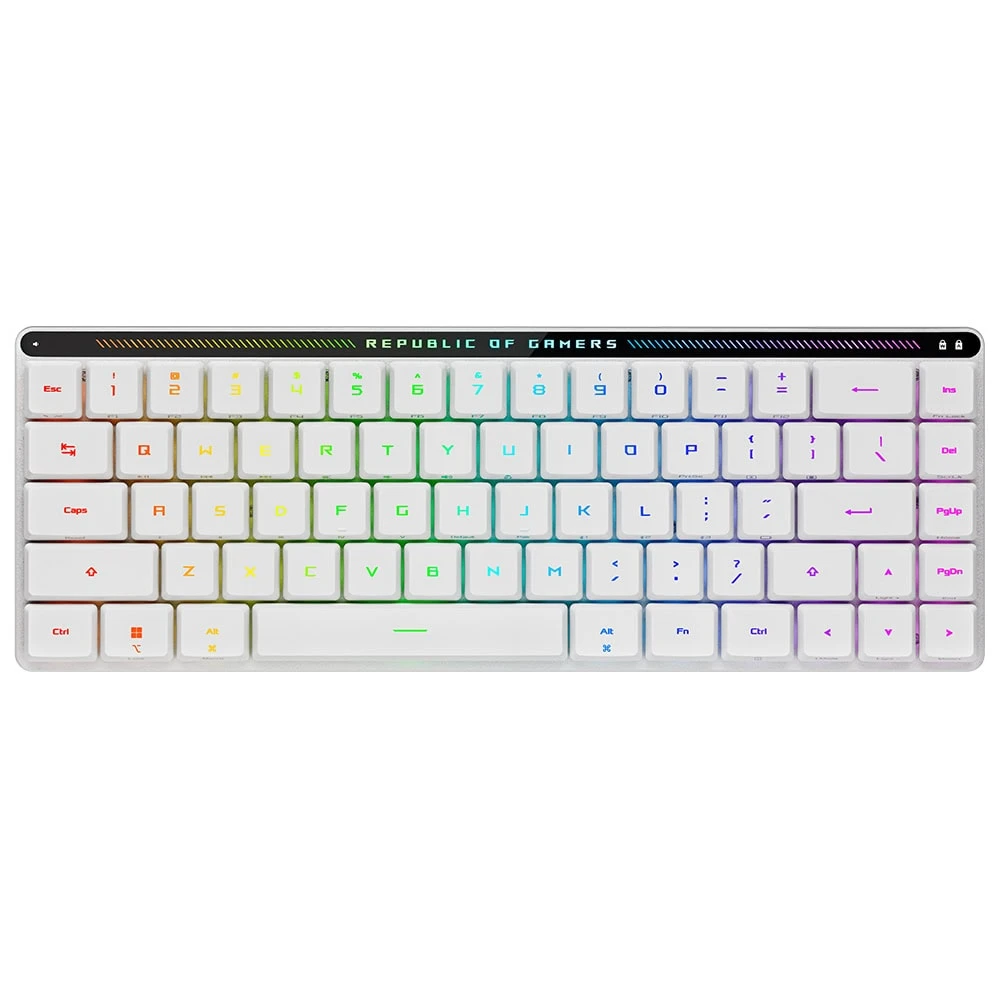 ASUS ROG Falchion RX Low Profile Red Switch RGB Kablosuz Türkçe Mekanik Beyaz Gaming Klavye