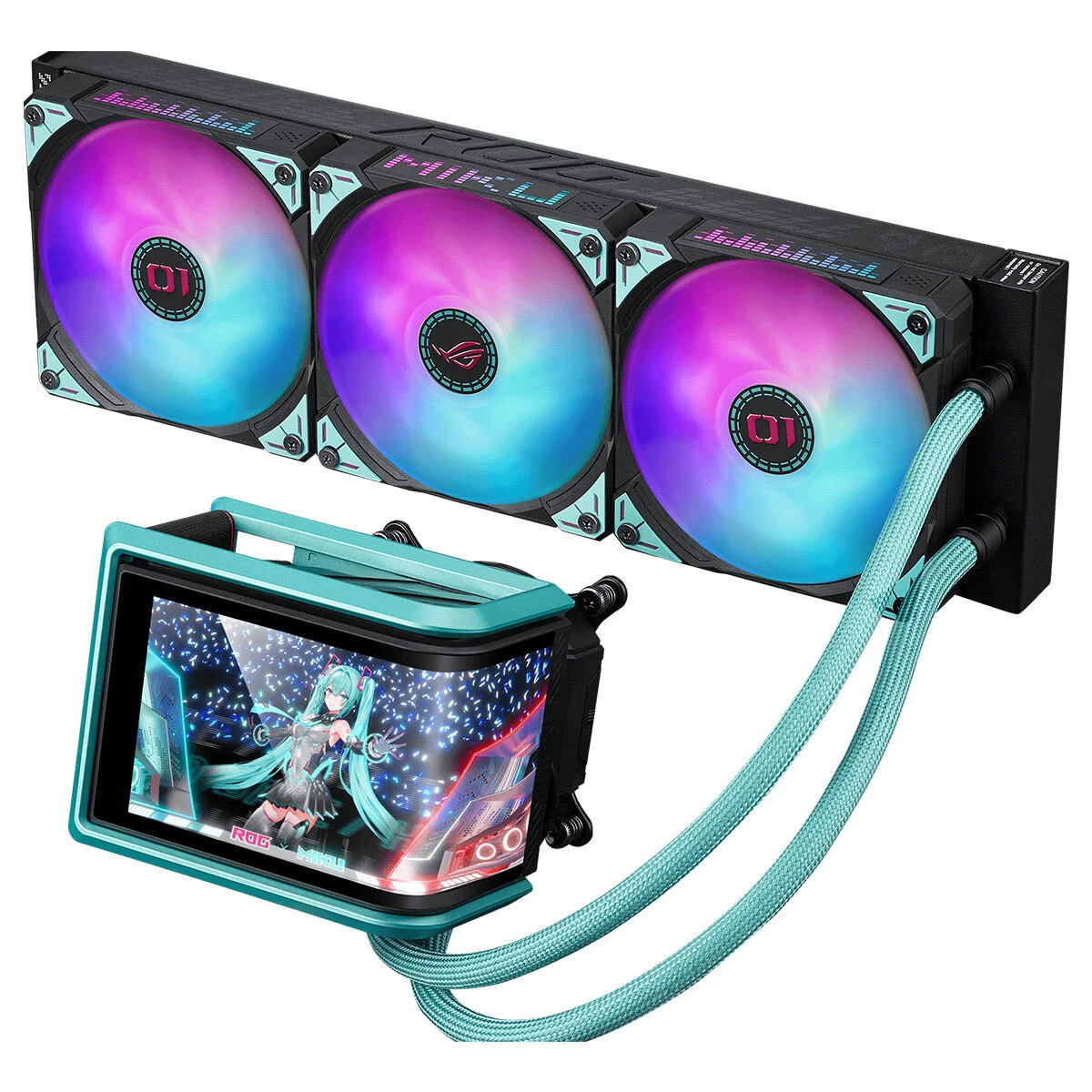 Asus ROG Ryuo IV 360 ARGB Hatsune Miku Edition 360 mm İşlemci Sıvı Soğutucu