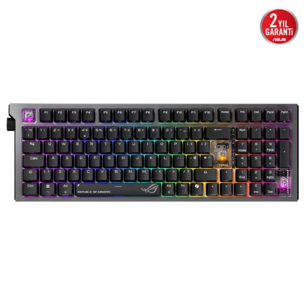 Asus ROG Strix Morph 96 RGB %96 NX V2 Switch Kablolu/Kablosuz Mekanik Oyuncu Klavyesi