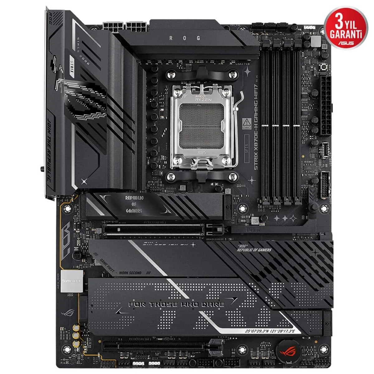 Asus ROG Strix X870E-H Gaming WIFI7 AMD AM5 DDR5 ATX Anakart