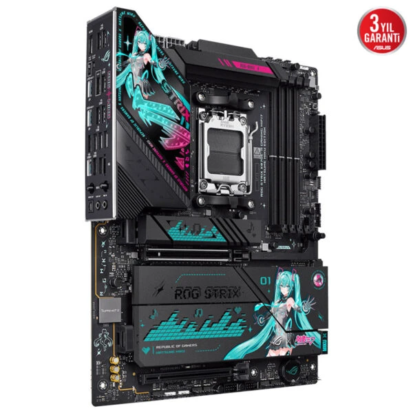 Asus ROG Strix X870E-H Gaming WIFI7 Hatsune Miku Edition AMD AM5 DDR5 ATX Anakart