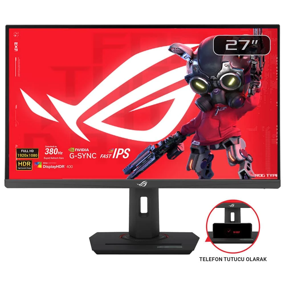 Asus Rog Strix XG279CNS 27" 0.3 ms Full HD Pivot IPS 380 Hz Oyuncu Monitörü