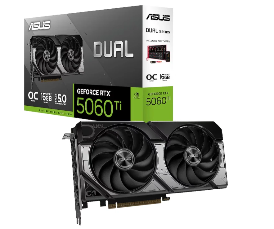 Asus RTX 5060 TI Dual OC Edition DUAL-RTX5060TI-O16G 128 Bit GDDR7 16 GB Ekran Kartı