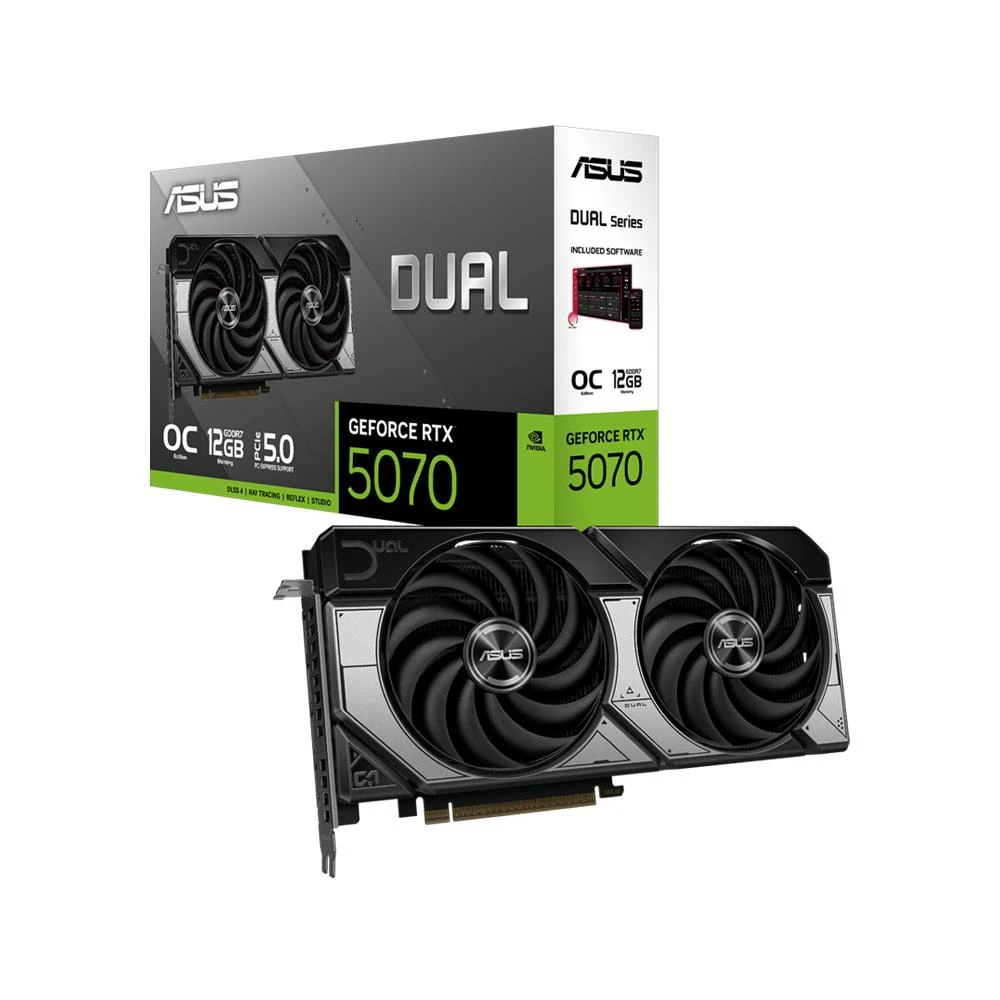 Asus RTX 5070 Dual OC Edition DUAL-RTX5070-O12G 192 Bit GDDR7 12 GB Ekran Kartı