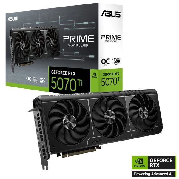 Asus RTX 5070 TI Prime OC Edition PRIME-RTX5070TI-O16G 256 Bit GDDR7 16 GB