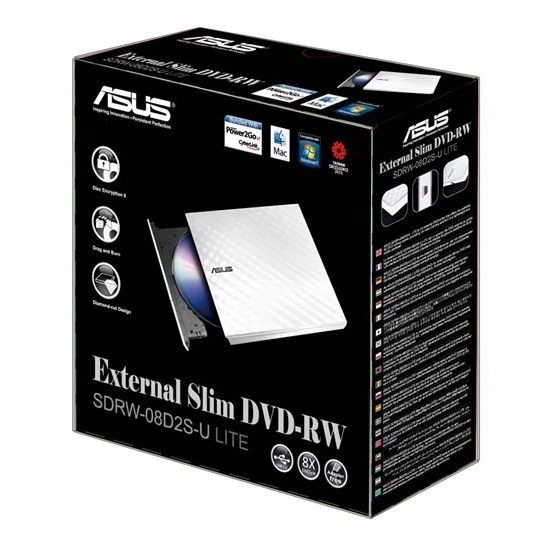 Asus Lite Slim SDRW-08D2S-U Beyaz DVD Yazıcı