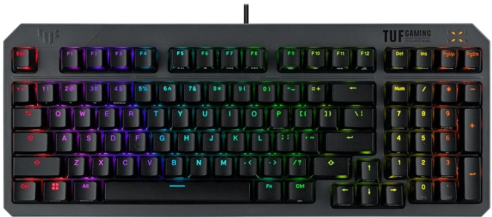 ASUS Tuf Gaming K3 Gen II Red Switch Kompakt 97 Tuş Dizilimi Optik-Mekanik RGB Anahtarlar Q Oyuncu Klavyesi