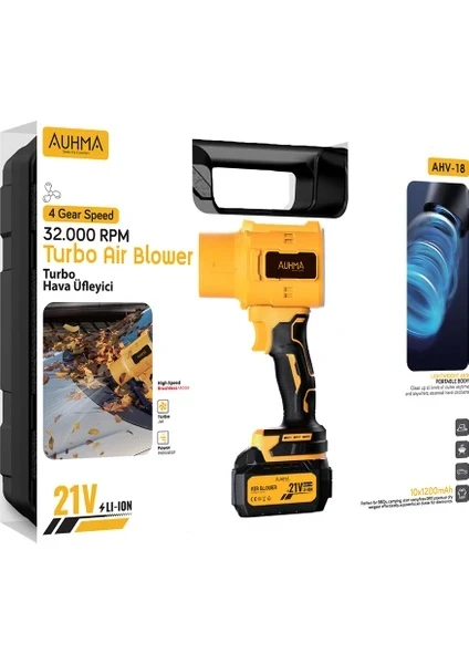 Auhma AHV-18 Turbo Şarjlı Üfleme Makinesi