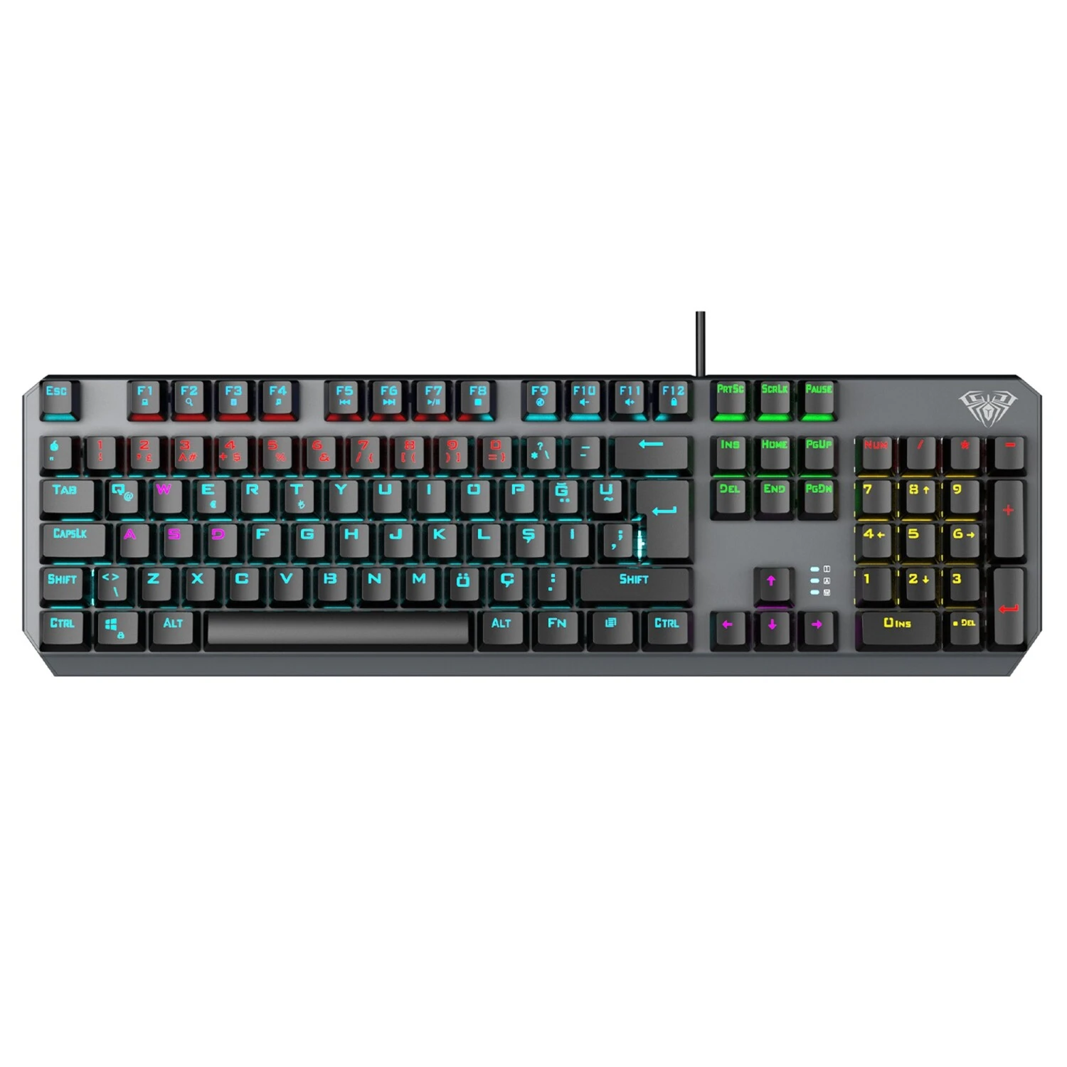 Aula F2066 Mavi Switch Kablolu Mekanik Oyuncu Klavyesi
