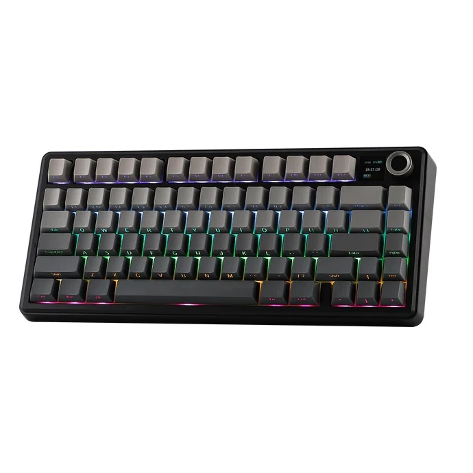 Aula F75 Max Mekanik RGB TKL Reaper Switch Kablosuz Makrolu Hot Swap Klavye Gri