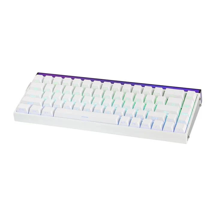 Aula Hero 68 HE Manyetik Klavye Rapid Trigger Meteor Switch 8000Hz RGB Neon TKL Hot Swap Oyuncu Klavyesi Beyaz