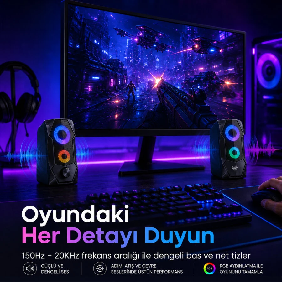 Aula N-301 1+1 10 W Hoparlör