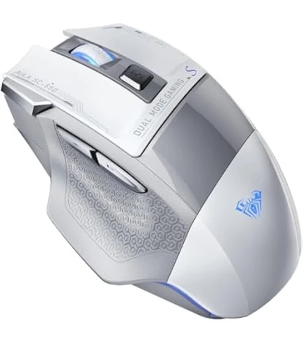 Aula S12 Pro Beyaz Makrolu Ergonomik Optik Kablolu Oyuncu Mouse