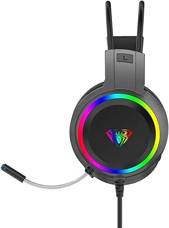 Aula S608 RGB USB Kablolu Kulak Üstü Oyuncu Kulaklığı