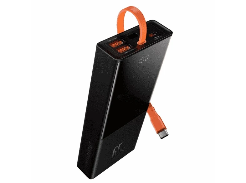 BASEUS ELF 20.000 MAH DIGITAL DİSPLAY 65W SİYAH POWERBANK