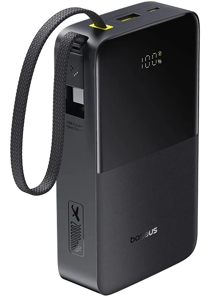 Baseus EnerFill FC51 Bipow2 Pro Siyah 20000 mAh Hızlı Şarj Powerbank