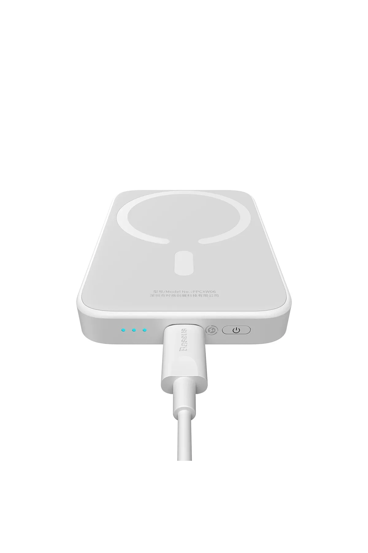 BASEUS MGSAFE MİNİ 20W 6.000 MAH KABLOSUZ ŞARJLI POWERBANK BEYAZ