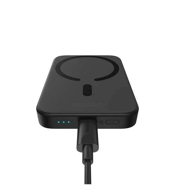 BASEUS MGSAFE MİNİ 20W 6.000 MAH KABLOSUZ ŞARJLI POWERBANK SİYAH