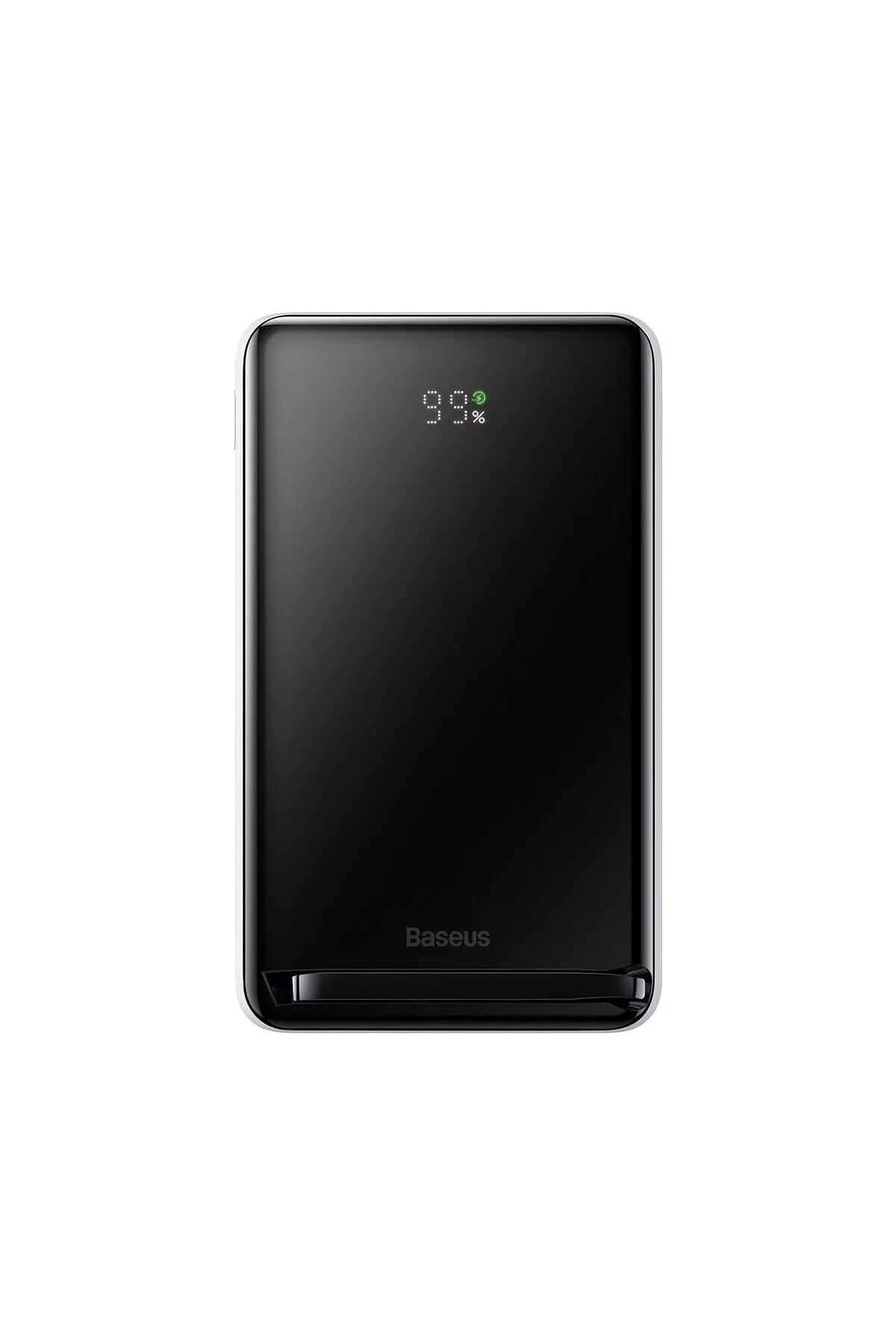 BASEUS MGSAFE OVERSEAS 20W 10.000 MAH STANT ÖZELLİKLİ KABLOSUZ ŞARJLI POWERBANK BEYAZ