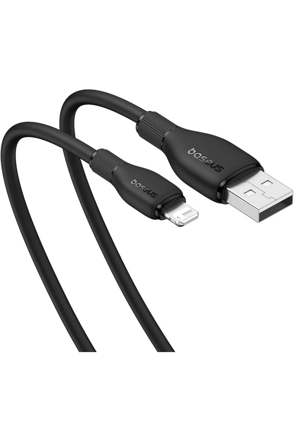Baseus Pudding 1.2 m Siyah USB to Lightning Hızlı Şarj Kablosu