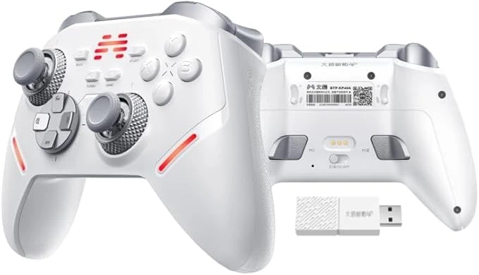 Beitong KP40 TMR Sertlik Ayarlanabilir Joystick Kablosuz Beyaz Gamepad ( PC Uyumlu )