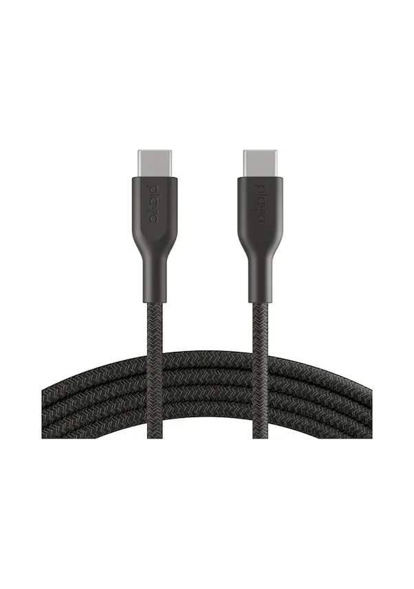 BELKİN PLAYA TYPE-C TO TYPE-C ÖRGÜLÜ KABLO 1 METRE - SİYAH