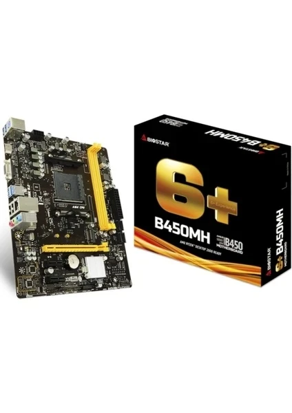 BİOSTAR B450MH DDR4 S+V+GL AM4 (MATX)
